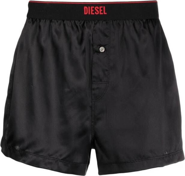 Diesel Boxershorts met logo taille Zwart