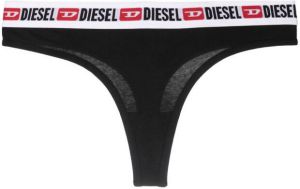 Diesel String met logo tailleband Zwart