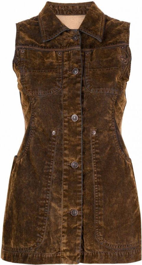 Diesel Mouwloze blouse Beige