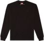 Diesel S-Rob-Megoval-D katoenen sweater Zwart - Thumbnail 1