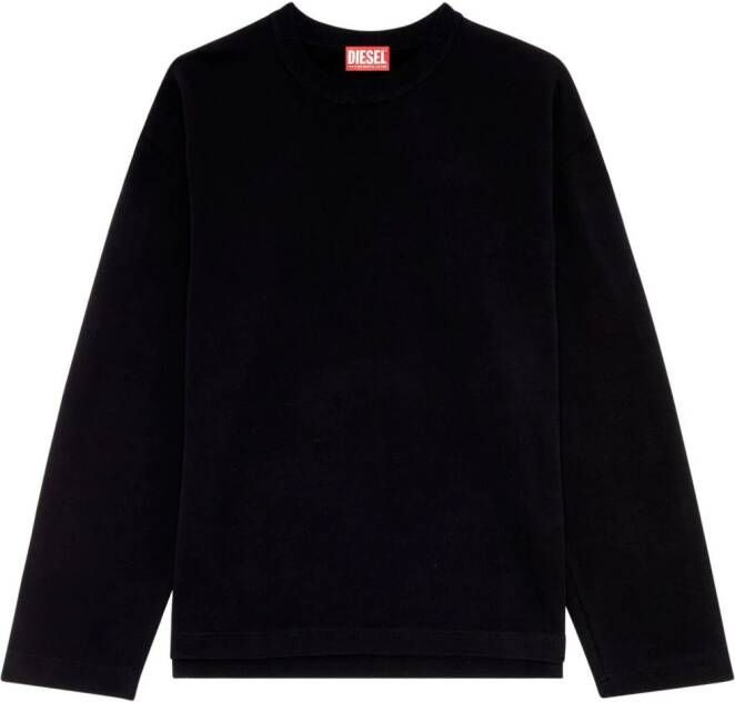 Diesel S-Macsis-Od katoenen sweater Zwart