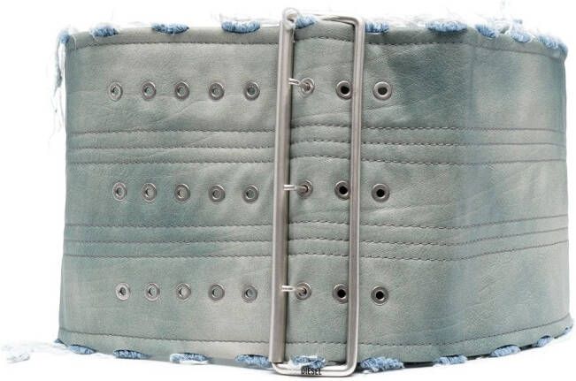 Diesel Oversized riem Blauw