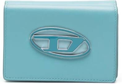 Diesel Portemonnee met logoplakkaat Blauw