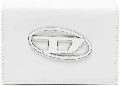 Diesel Portemonnee met logoplakkaat Wit