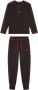Diesel Pyjama met logoprint Zwart - Thumbnail 1