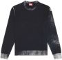 Diesel K-Larence-B katoenen trui met print Zwart - Thumbnail 1