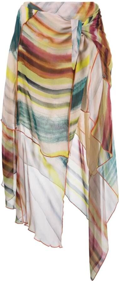 Diesel Rok met patchwork Groen