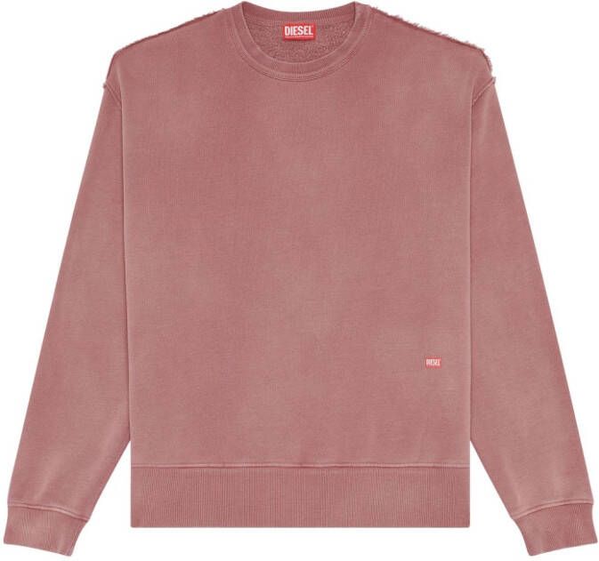 Diesel S-Macs-Rw sweater met logoprint Roze