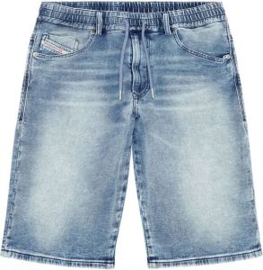 Diesel Shorts met elastische tailleband Blauw