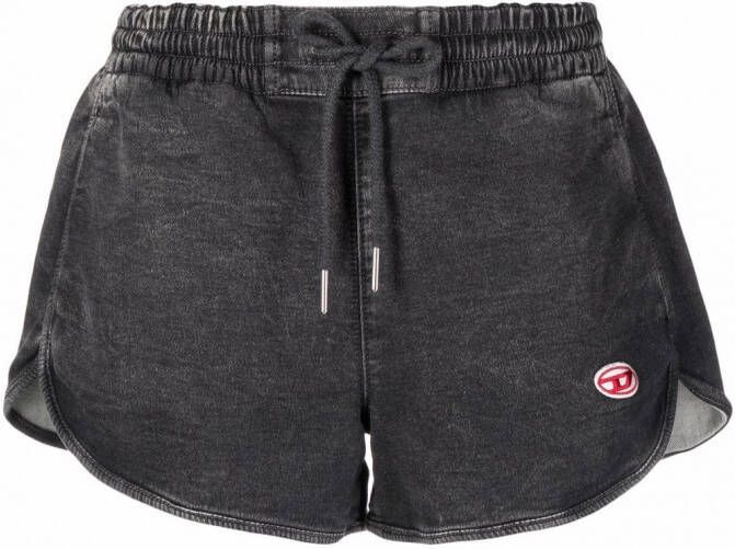 Diesel Shorts met logo Zwart
