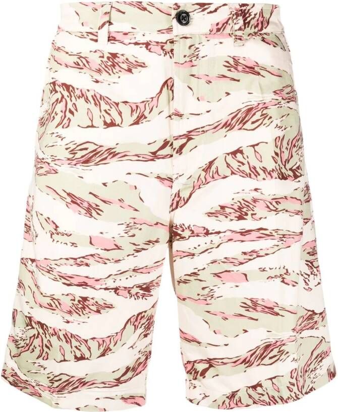 Diesel Shorts met print Beige
