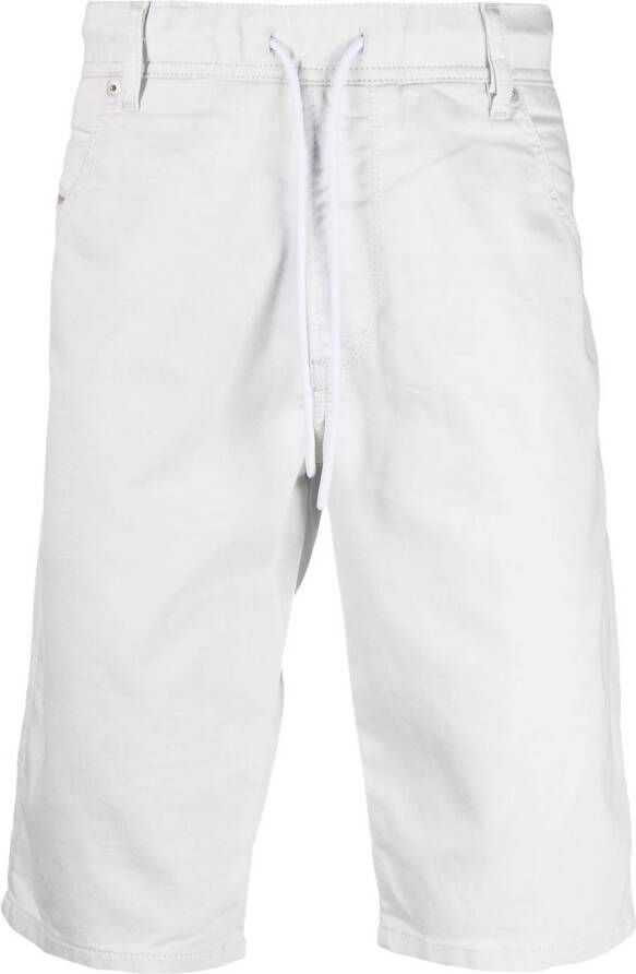 Diesel Shorts met trekkoord Wit