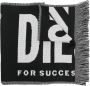 Diesel S-Bisc sjaal met intarsia logo Zwart - Thumbnail 1