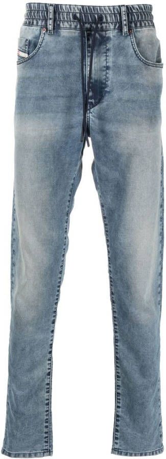 Diesel Slim-fit Joggjeans Blauw