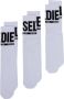 Diesel Drie paar Skm-Ray sokken met logo-jacquard Wit - Thumbnail 1