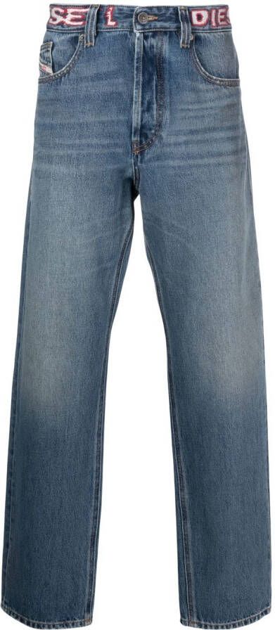 Diesel Straight-fit jeans Blauw