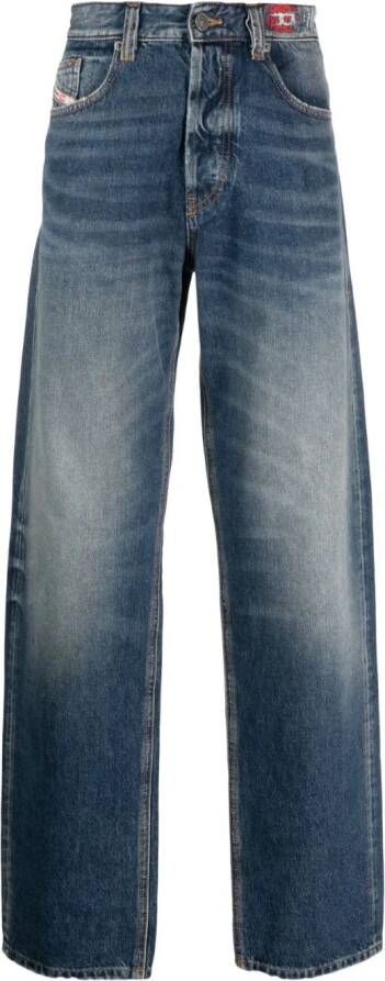 Diesel Straight-fit jeans Blauw