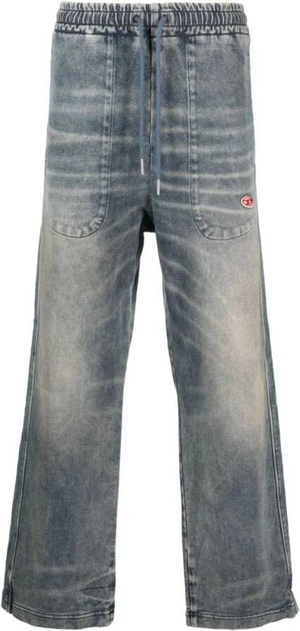 Diesel Straight jeans Blauw