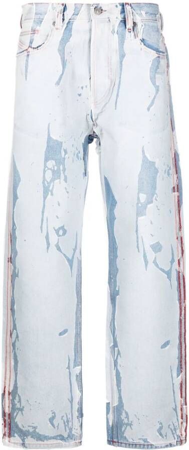 Diesel Straight jeans Blauw