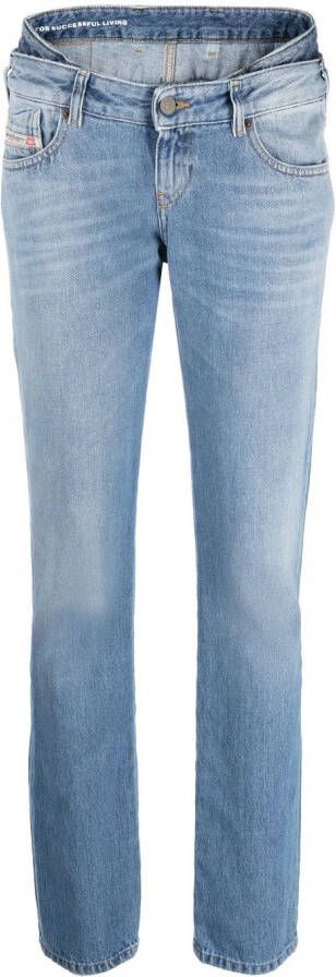 Diesel Straight jeans Blauw