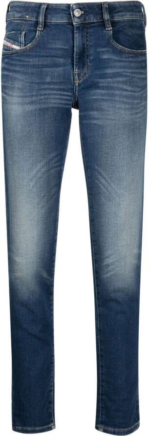 Diesel Straight jeans Blauw