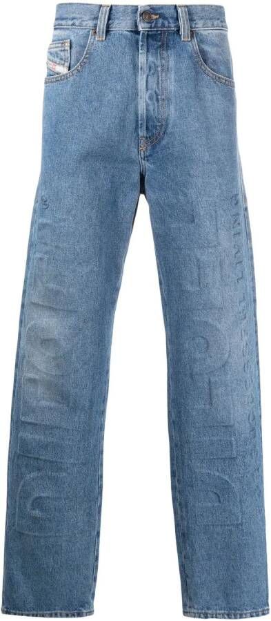 Diesel Straight jeans Blauw
