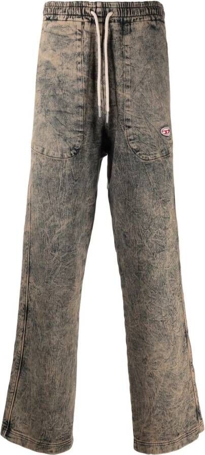 Diesel Straight jeans Bruin