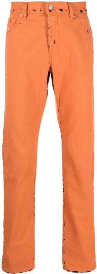 Diesel Straight jeans Oranje
