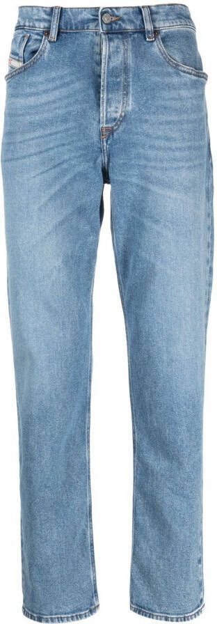 Diesel 2005 D-Fining 9B92L jeans met toelopende pijpen Blauw