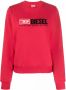 Diesel Sweater met logo Rood - Thumbnail 1