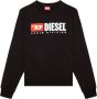 Diesel S-Ginn-Div sweater met logo-applicatie Zwart - Thumbnail 1