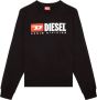 Diesel S-Ginn-Div sweater met logo-applicatie Zwart - Thumbnail 1