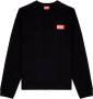 Diesel S-Nlabel-L1 sweater met logo-applicatie Zwart - Thumbnail 1