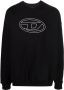 Diesel S-Mart-Bigoval katoenen sweater Zwart - Thumbnail 1