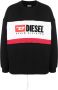 Diesel Sweater met logoprint Zwart - Thumbnail 1