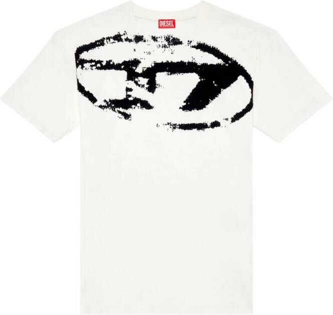 Diesel T-Boxt T-shirt met logo Beige