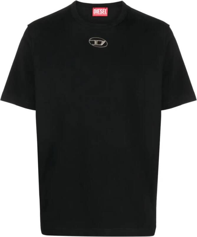 Diesel T-Just-OD katoenen T-shirt Zwart