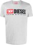 Diesel T-Diegor-Div T-shirt met geborduurd logo Grijs - Thumbnail 1