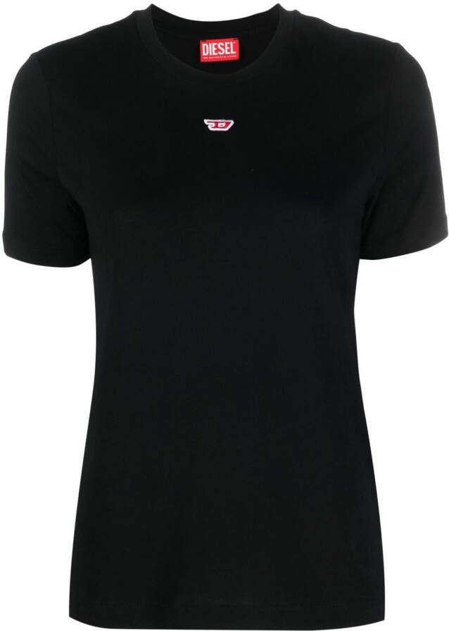 Diesel T-Reg-D katoenen T-shirt Zwart