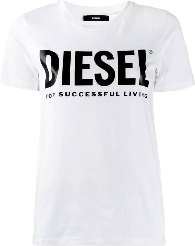 Diesel T-shirt met logo Wit