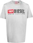Diesel T-Just-Divstroyed katoenen T-shirt Grijs - Thumbnail 1