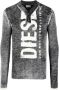 Diesel K-Atullus geribbeld T-shirt met lange mouwen Grijs - Thumbnail 1