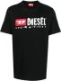 Diesel T-Just-Divstroyed katoenen T-shirt Zwart - Thumbnail 1