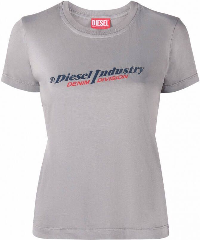 Diesel T-shirt met tekst Grijs