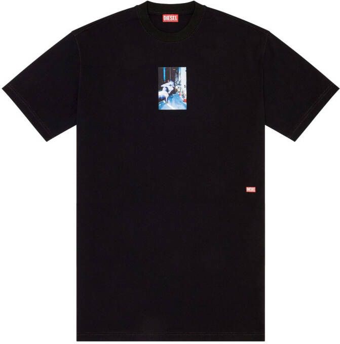 Diesel T-Wash-L3 katoenen T-shirt Zwart