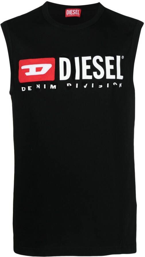 Diesel Tanktop met logo Zwart