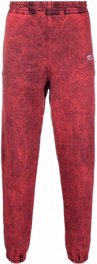 Diesel Trainingsbroek met print Rood