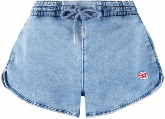 Diesel Trainingsshorts met trekkoord Blauw