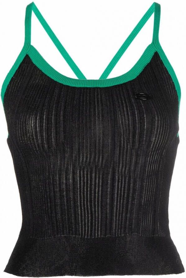 Diesel Tweekleurig gilet Zwart