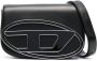 Diesel Medium 1DR leren schoudertas Zwart - Thumbnail 1